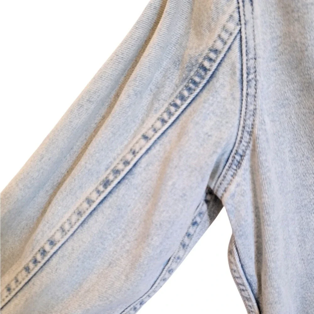 Levi's Men's M Lightweight Trucker Jacket Light Wash Denim 72334 Build A House